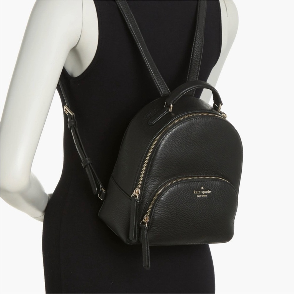 Kate Spade Jackson Street Keleigh black mini backpack all leather